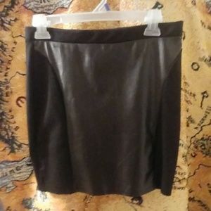 Simple black miniskirt